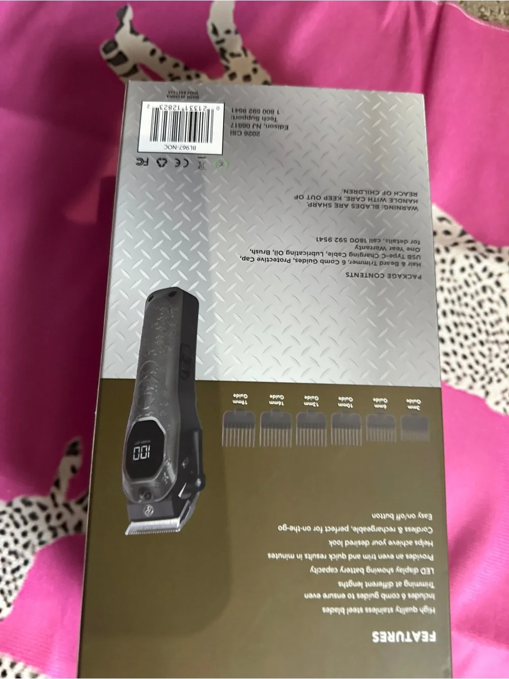 Bally Silver & Black High-Performance Hair & Beard Trimmer